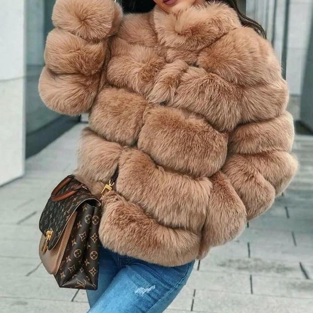 Brown Fox Fur Coat